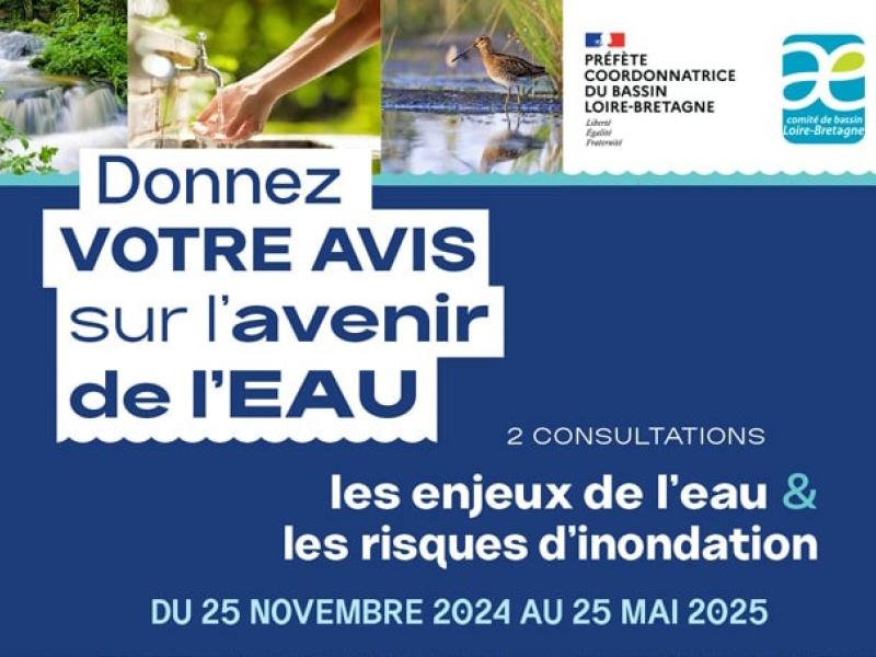 Consultation sur les enjeux de l'eau